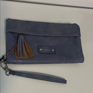 Nicole Miller Navy Clutch with Tassel